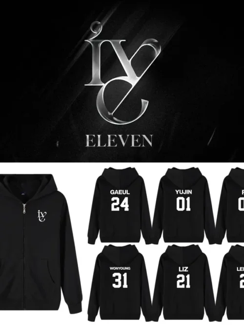 IVE ELEVEN Zipper Hoodie #4